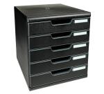 Modulo de clasificación A4 5 cajones - Negro