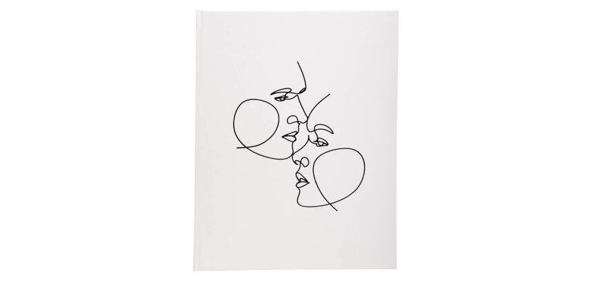 Livre d'or 100 pages tranche argent Art