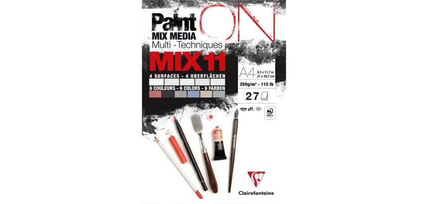 PaintON MIX11 bloc collé 27F A4 250g