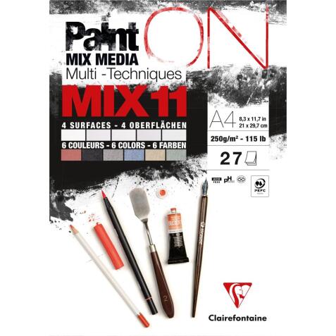 PaintON MIX11 bloc collé 27F A4 250g