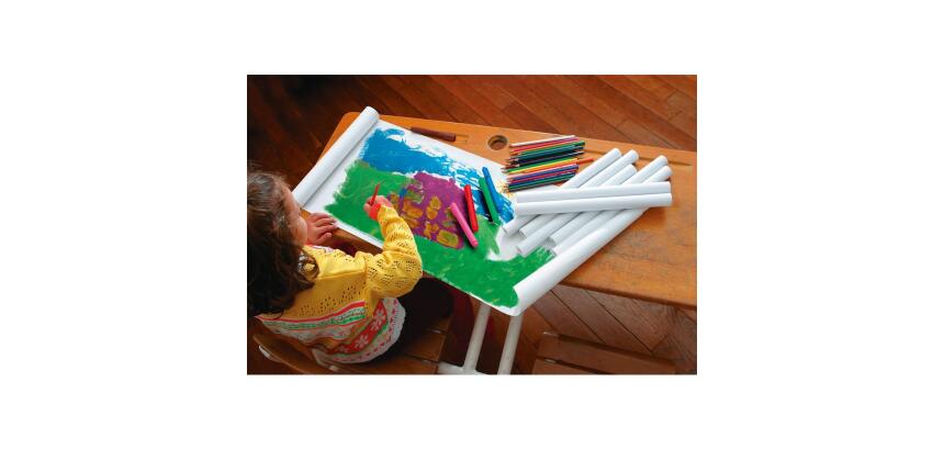 Kraft blanc 60g, rl 10x1m - Kraft blanc