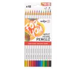 Darwi For You boite de 12 crayons de couleur standards - Assortiment