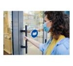 Non-slip adhesive PVC panel Mask required 20 cm - Blue