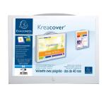 Valigetta portadocumenti con maniglia droso 40mm polipropilene Kreacover - 24x32cm - Bianco