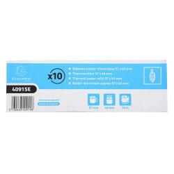 Bank terminal rolls Exacompta 40915E - W 57 mm x L 24 m, Ø 46 mm - 1 ply - pack of 50