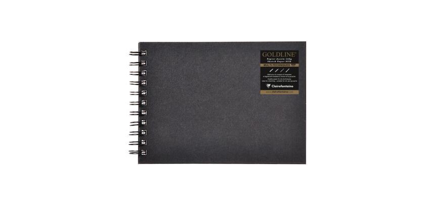 Goldline carnet spiralé 64F A5 140g I - Ivoire