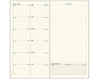 Recharge Agenda de poche Espace 17 9 x 17,5 cm Semainier Janvier à Décembre 2026 - Tranche or