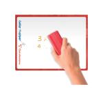 Cahier Magique couverture ardoise double-face effaçable piqué 17x22cm 48 pages grands carreaux (Seyès tricolore) - Rouge