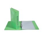 Classeur 2 anneaux plastifié format écolier Exacompta Crystal A5 - Dos 4 cm couleurs assorties