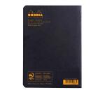 Cahier piqué Rhodia Classic 14,8x21 cm 96 pages petits carreaux 5x5 non détachables 80g - Noir