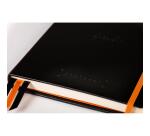 Rhodiarama Goalbook rembordé rigide A5 240 pages dot papier ivoire 90g - Noir
