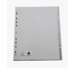 Separadores Separadores con pestañas impresas polipropileno 12/100º - Gris - Gris