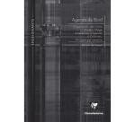 Agenda de bord enseignant 6 colonnes modèle allégé (19 semaines) piqué A4 72 pages Couleur aléatoire - Assortis