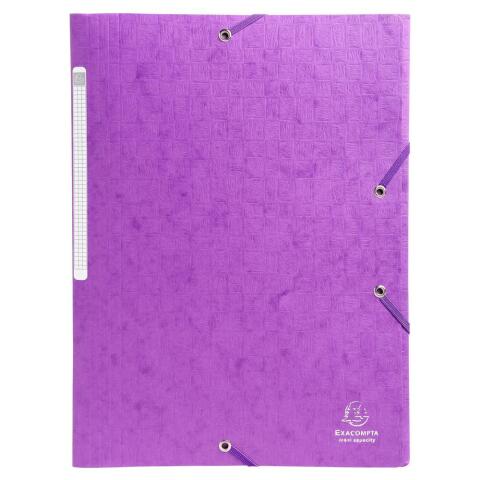 Carpeta Exacompta 3 solapas con gomas cartulina lustrada 600grs Scotten Nature Future - A4
