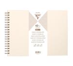 Album à personnaliser de 40 feuilles 200g/m2 au format 32x24cm - Ivoire irisé
