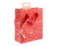 Premium sac petit rouge & blanc 12x4,5x13,5 cm - Rouge