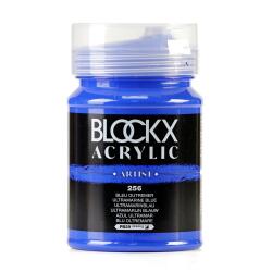 Peinture acrylique fine pot 500ml - Bleu outremer