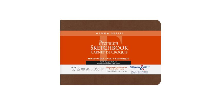 Gamma Series carnet souple 46F 14x21,6cm 150g - Ivoire