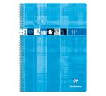 Cahier Travaux Pratiques reliure intégrale 24x32 cm 80 pages grands carreaux 90 g + uni 125 g - Assortis