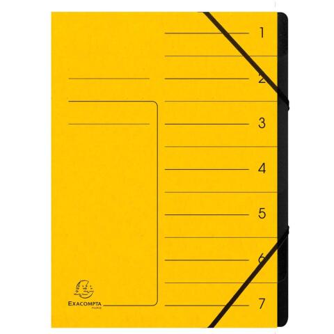 Clasificadores grapados en el lomo Con gomas, grapados - Tamaño: 24,5x32 cm para: A4 - Amarillo