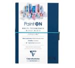Paint'ON à grain carnet cousu 32F A5 250g - Bleu nuit