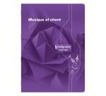 Musique & Chant piqué 7000 A4 48 pages grands carreaux/portées 70 g - Assortis