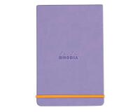 Rhodiarama Webnotepad rembordé rigide 9x14 cm 192 pages ligné microperforé papier ivoire 90g fermeture élastique - Iris