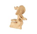 Sorcière sur son balai 10x5x12 cm - Kraft