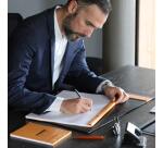 Bloc agrafé Rhodia N°14 11x17 cm 80 feuillets ligné 80g - Orange