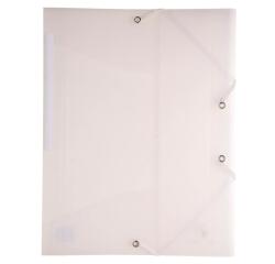 3-flap folder with elastic straps chromaline 0.5mm polypropylene - a4 size - frosted