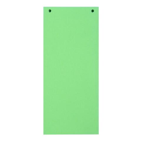 Paquete de 100 fichas separadores horizontales lisas multitaladros Exacompta Forever®- 105x240mm Verde