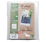 Sachet de 50 pochettes perforées PP recyclé Forever 6/100e - A5 - Translucide
