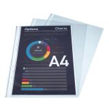 Sachet de 10 pochettes perforées polypropylène lisse 6/100e - A4 - Cristal