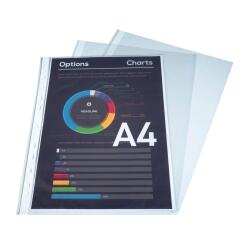 Sachet de 10 pochettes perforées polypropylène lisse 6/100e - A4 - Cristal
