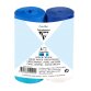 PAPIER CREPON IGNIFUGE, 4 bandes au format 5cmx10m - Assortiment bleu