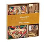 Frida Kahlo, Kit de papeterie contenant un carnet 11x17 cm 64 pages lignées, un crayon de papier, 2 pinces doubles-clip, 10 trombones et une gomme