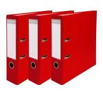 Lot de 3 classeurs à levier - dos de 80mm - format A4 - extérieur en polypropylène / intérieur en papier