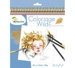 Carnet de coloriage Wild 6 - Bleu
