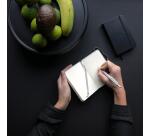 Webnotebook 9x14 cm 192 pages dot papier ivoire 90g fermeture élastique - Noir