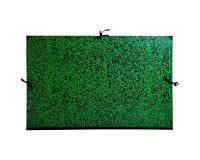 Carpetas de dibujo con cinta de tela, EXA+ - 75x105 cm cm para archivar B1 (70,7x100 cm) - Lomo de tela: 3 cm y cantos de tela - ANNONAY - Verde