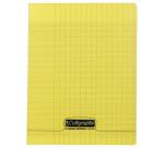 Cahier piqué 8000 POLYPRO 17x22 cm 96 pages grands carreaux 90 g - Assortis