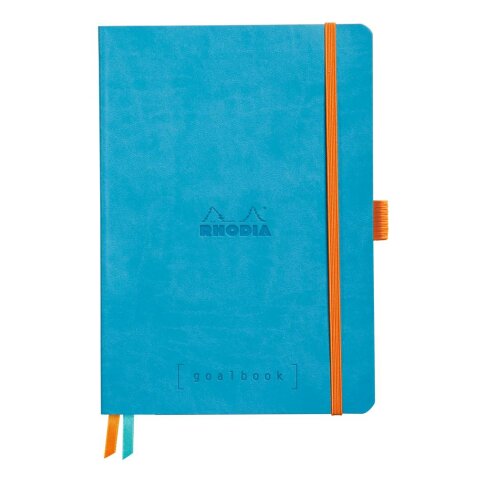 Rhodiarama Goalbook souple A5 240 pages dot papier blanc 90g - Turquoise