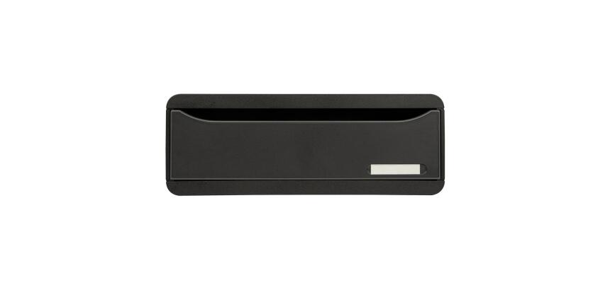 Módulo individual con 1 gran cajón para guardar todos los utensilios, con tope de seguridad y porta-etiquetas - 270x355x135 mm - ECOBlack - Negro