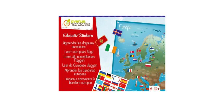 Boîte créative, Apprendre les drapeaux européens