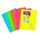 Carnet reliure intégrale enveloppante Koverbook Neon A5 160 pages petits carreaux couverture polypropylène opaque - Assortis
