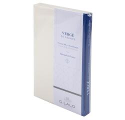 Ensemble 10 cartes + 10 enveloppes C6 Vergé de France, sous sachet