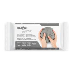DARWI Pain de 500 g de pâte auto-durcissante BETON - Béton