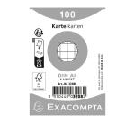 Fiches bristol, A8, quadrillé, blanc