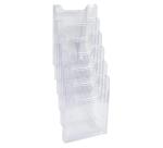 Distribuidor folletos de pared (simple) - A montar - A4 vertical - 3,6 x 23,9 x 30 cm - 36x239x300 mm - Cristal