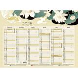 Calendrier Japon 55 x 40,5 cm Semestriel 2026 - Multicolore